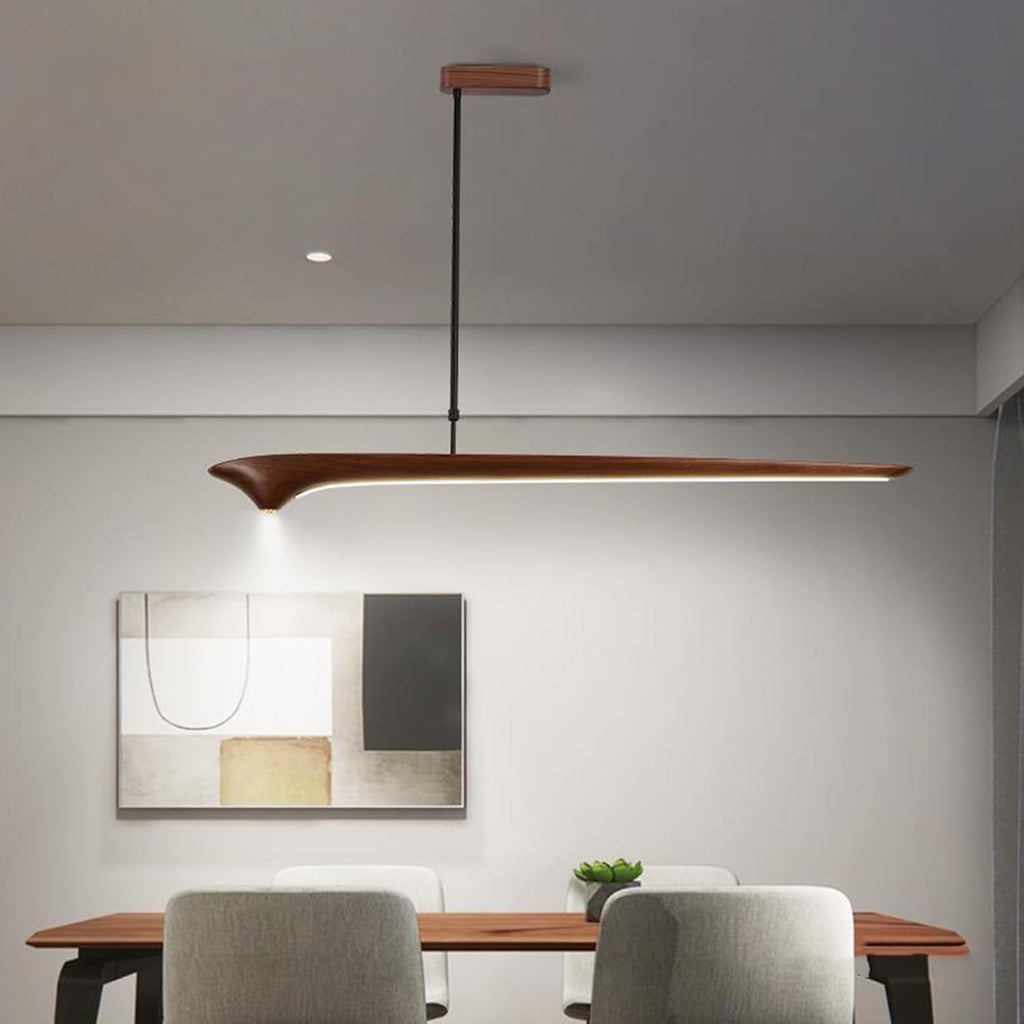 AeroBlade Wooden Linear Pendant Light