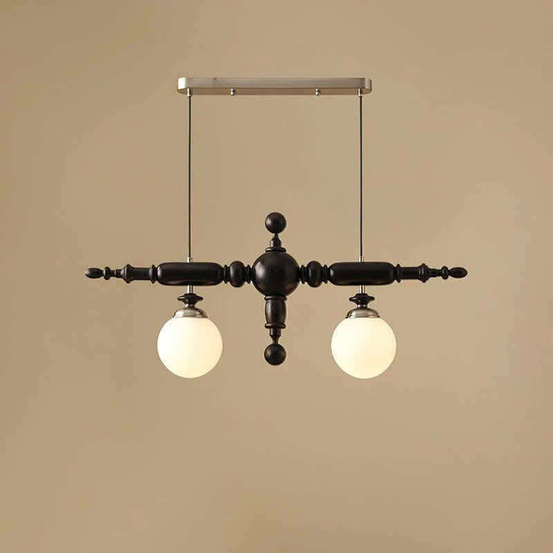 Regal Orbit Wooden Chandelier