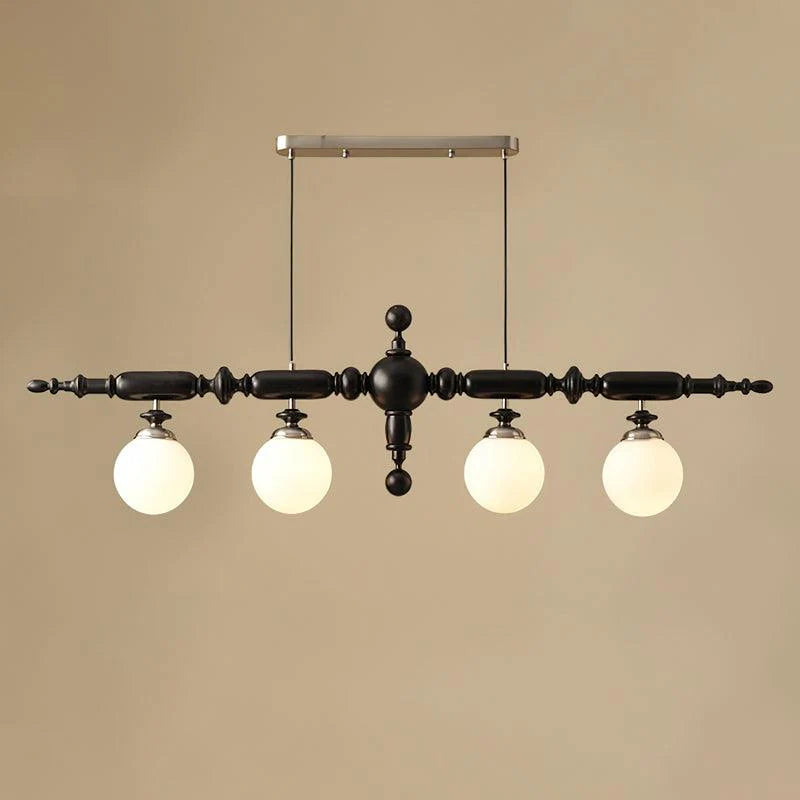 Regal Orbit Wooden Chandelier