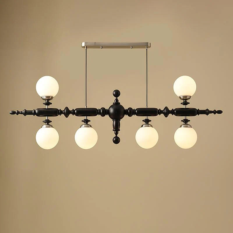Regal Orbit Wooden Chandelier