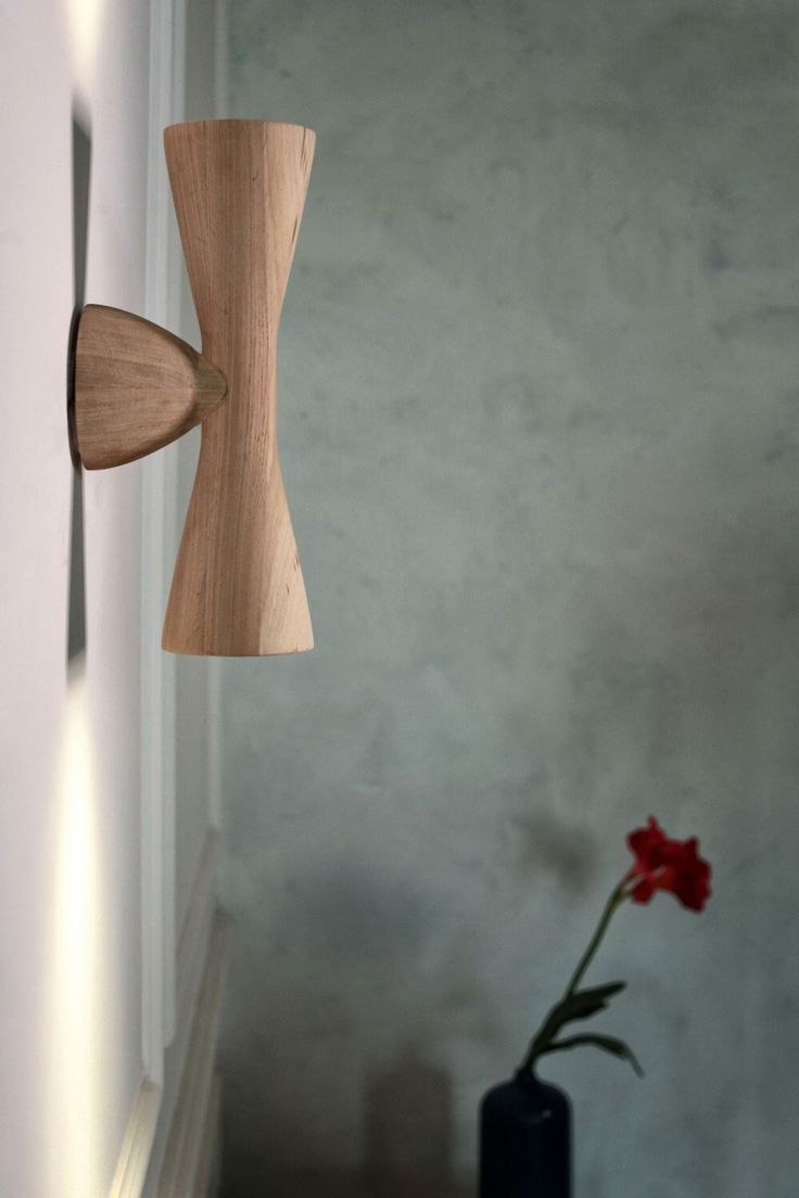 Modern Wooden Wall Light (Up & Down Sconce)