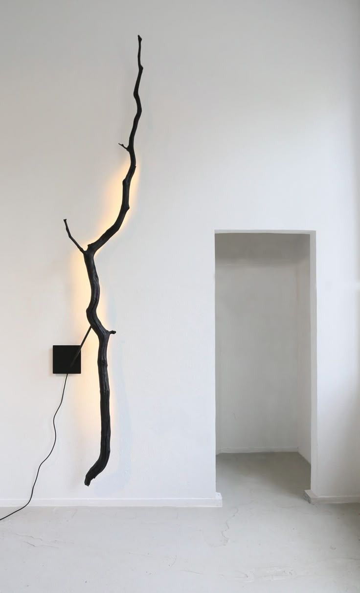 Premium Wooden Branch Wall Light (Full-Length Statement Design)