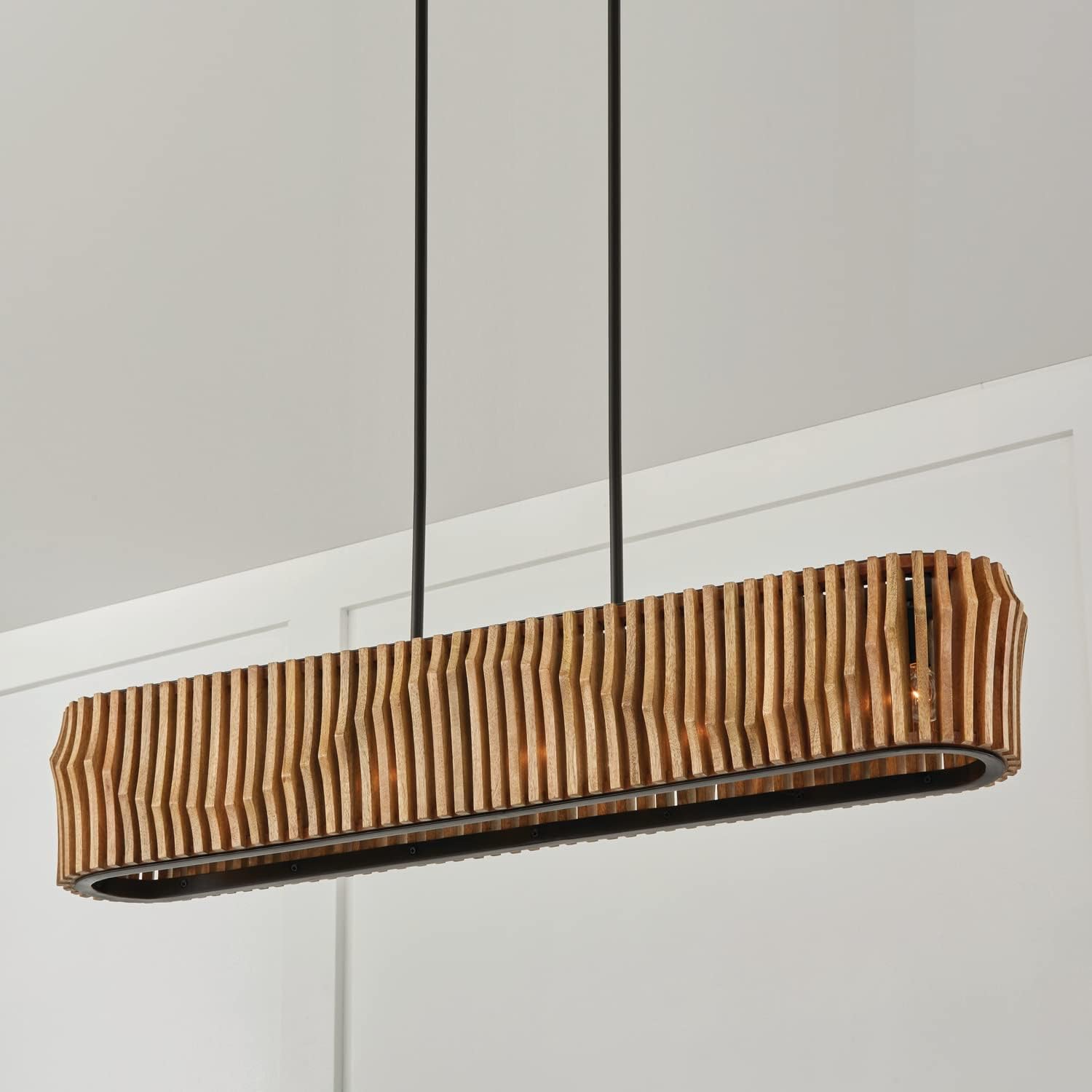 Bcs lighting - 6 Light Island in Bohemian Style-7.5 Inches Tall and 41 Inches Wide,