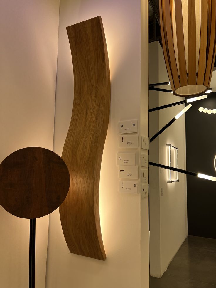 Waveform Brahma Teak Wood LED Wall Panel Light