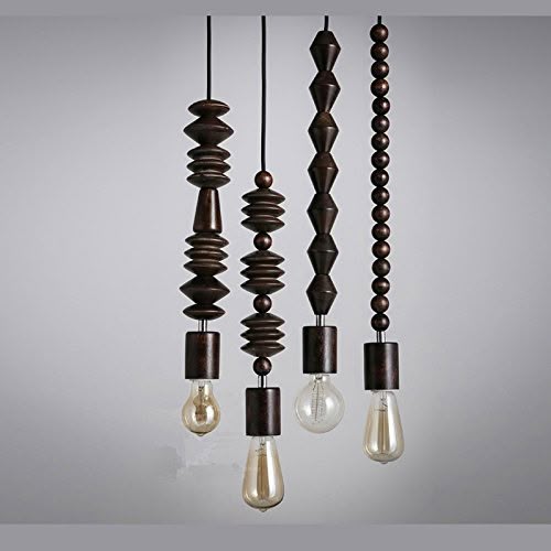 Wooden Bead Pendant Cluster Light – Brahma Teak Wood