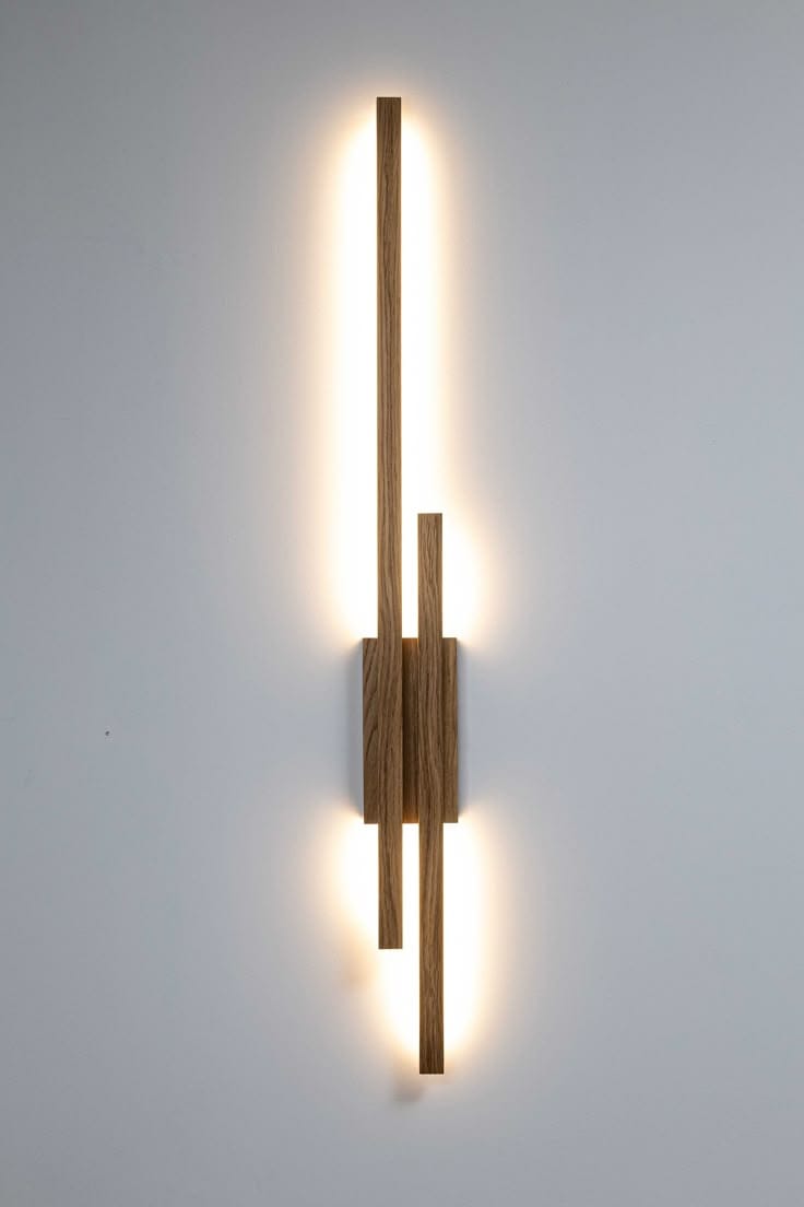 Linear Aura Brahma Teak Wood LED Wall Light