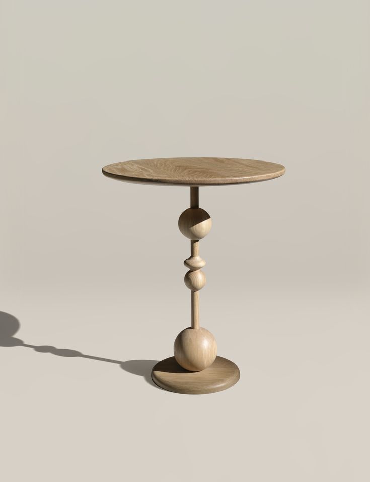 Designer Wooden Round Side Table