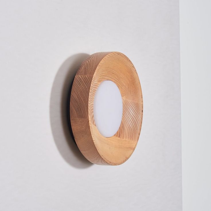 Ring Shape Wooden Wall Light (Modern Designer – Single)