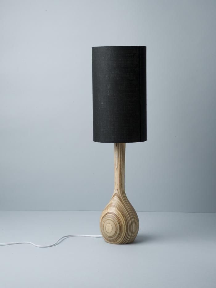 BCS Elegant Hand-Turned Wooden Floor Lamp