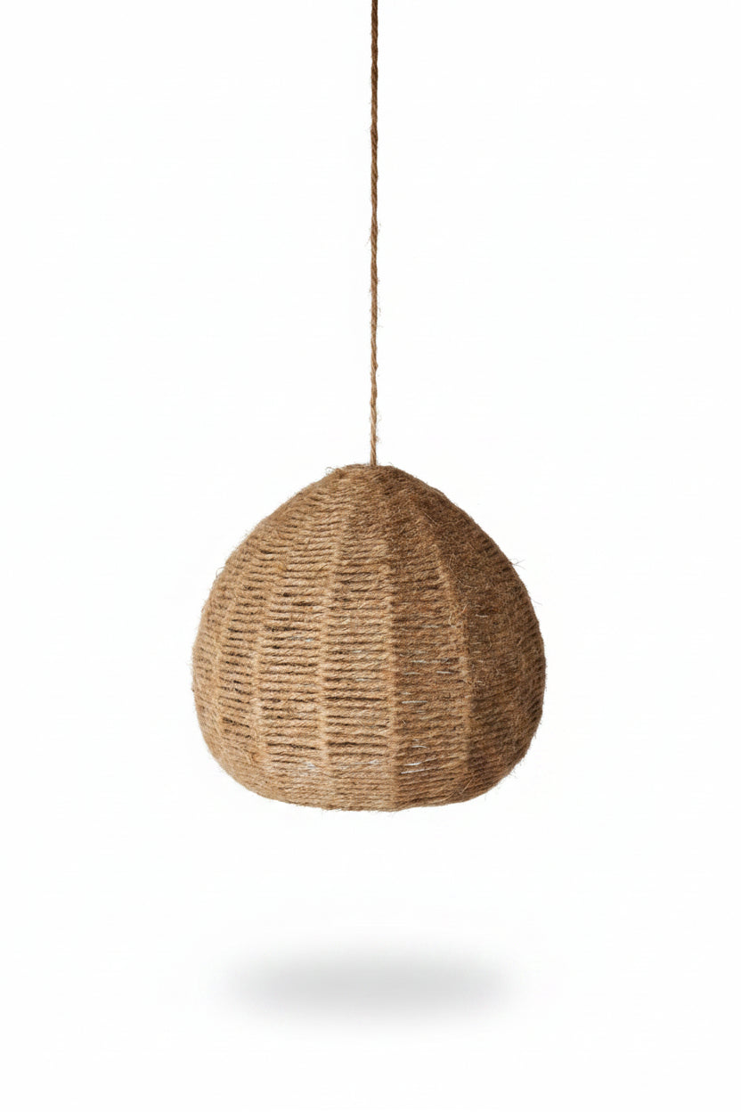 BCS Woodcraft – Brahma Teak Tree Floor Lamp with Handwoven Rattan Shades