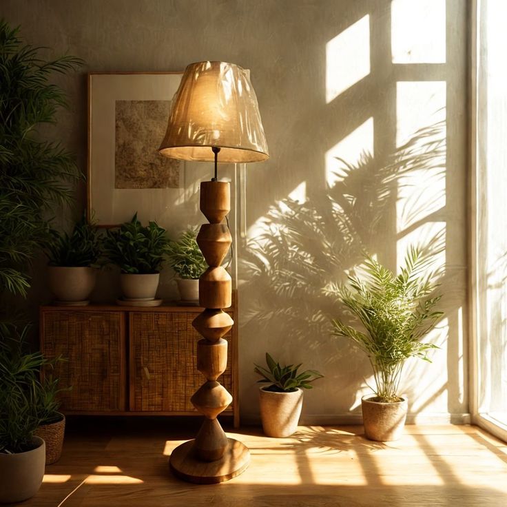 BCS Geometric Handcrafted Floor Lamp