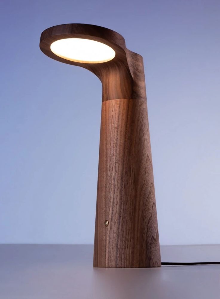 Modern Handcrafted Wooden Table Lamp
