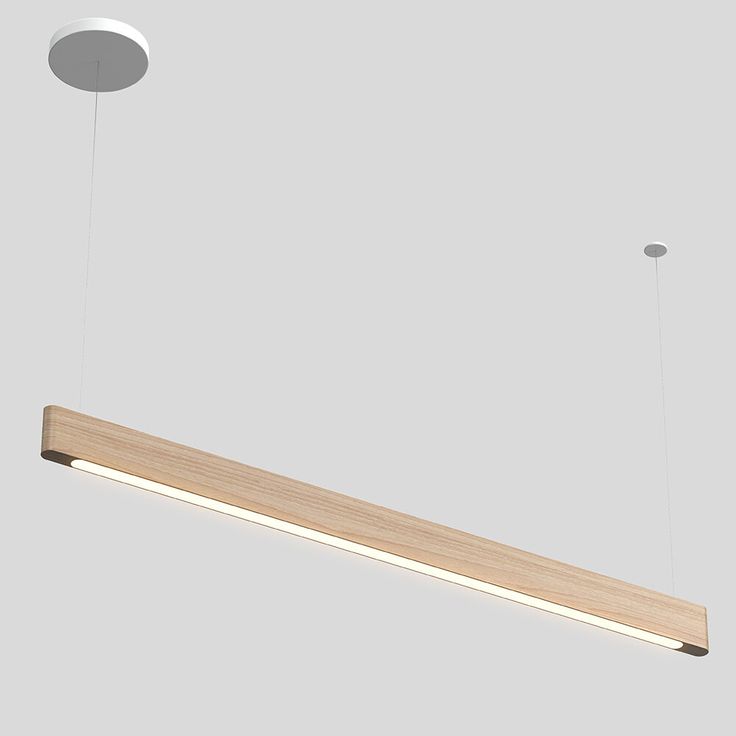 BCS Premium Linear Pendant Light – Brahma Teak Wood (Rounded Edge Design)