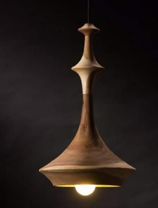 Royal Spindle Pendant Light – Brahma Teak Wood