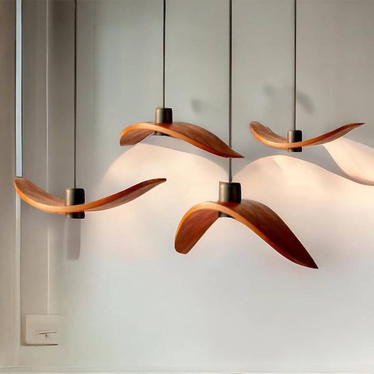 Teak Wing Pendant Light – Brahma Teak Wood