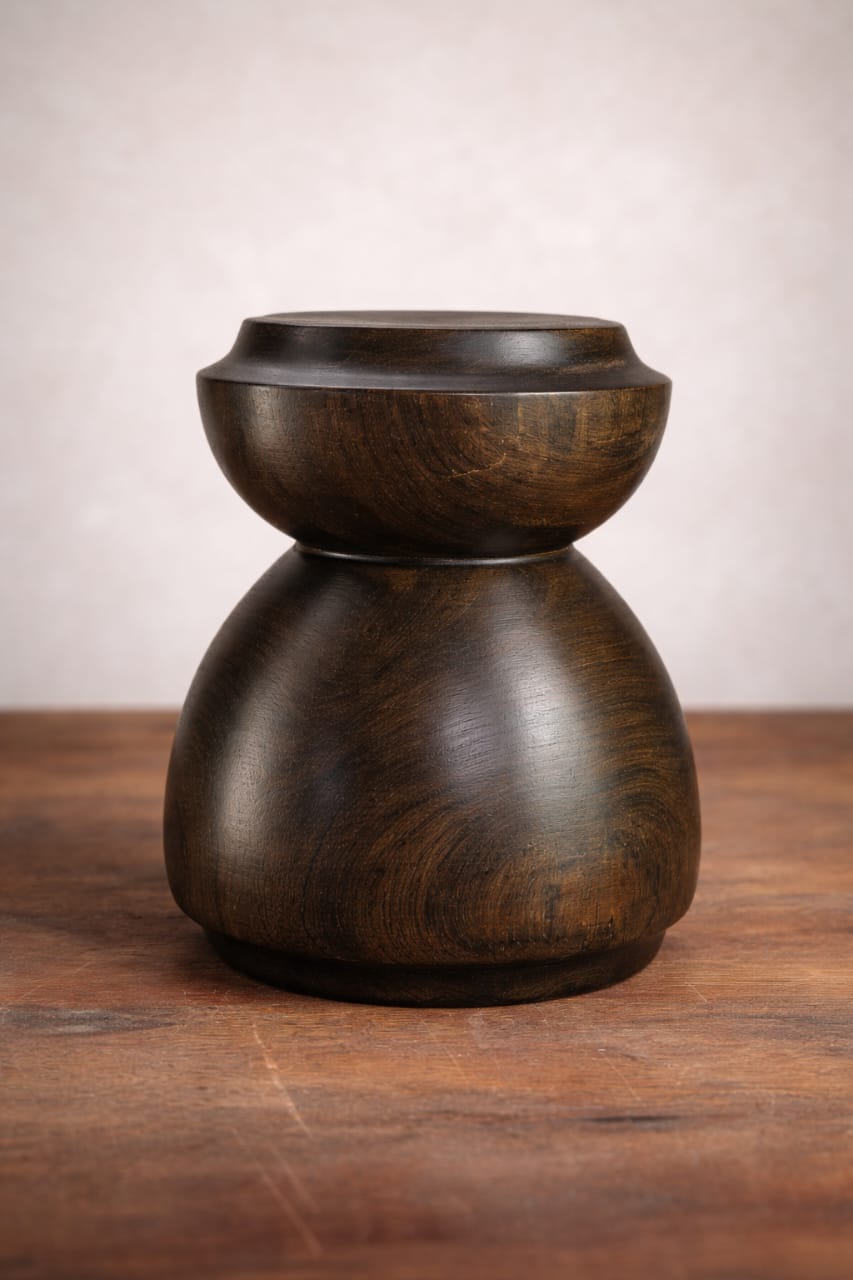 BCS Brahma Teak Wood Totem Set (Black Matte Harmony Series)