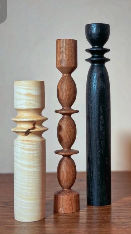 BCS Brahma Teak Wood Totem Set (Trio Harmony Series)