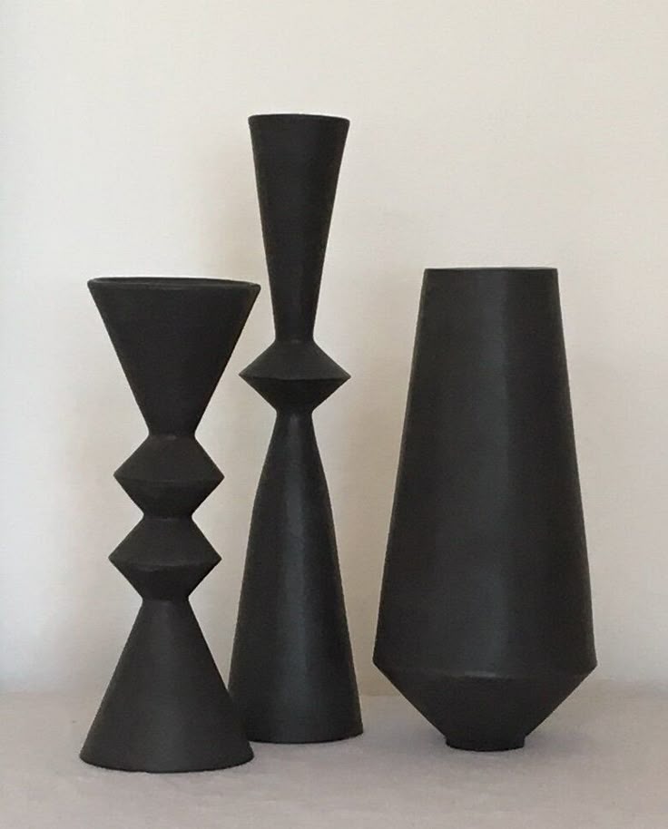 BCS Brahma Teak Totem Trio (Architectural Cone Series)