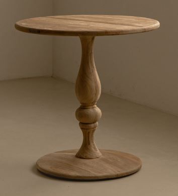 Classic Vintage Round Wooden Side Table