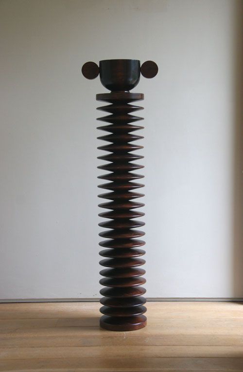 BCS Brahma Teak Wood Totem Sculpture (Royal Column Series)