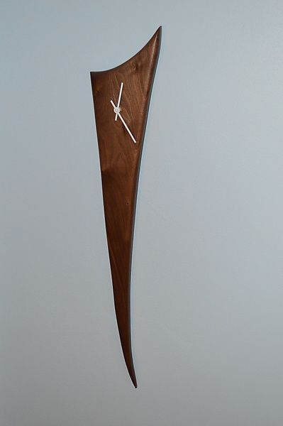 Abstract Blade Wooden Wall Clock