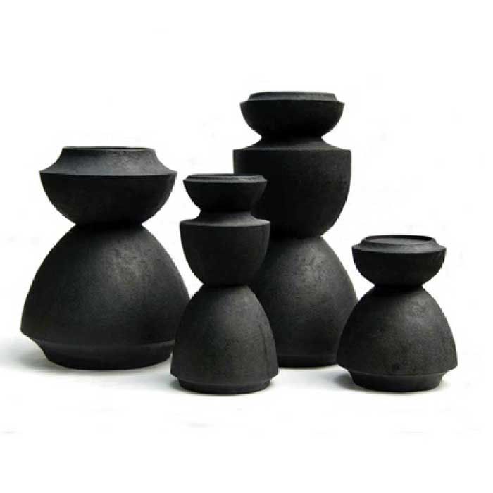 BCS Brahma Teak Wood Totem Set (Black Matte Harmony Series)